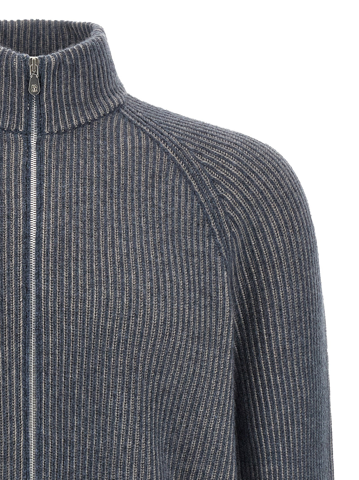 Brunello Cucinelli Vanisé Cashmere Cardigan Blue