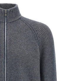 Brunello Cucinelli Vanisé Cashmere Cardigan Blue