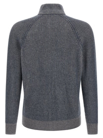 Brunello Cucinelli Vanisé Cashmere Cardigan Blue
