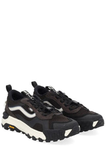 Black and white vans men’s crosspath xc sneaker with rugged outsole and textured upper for trail running use