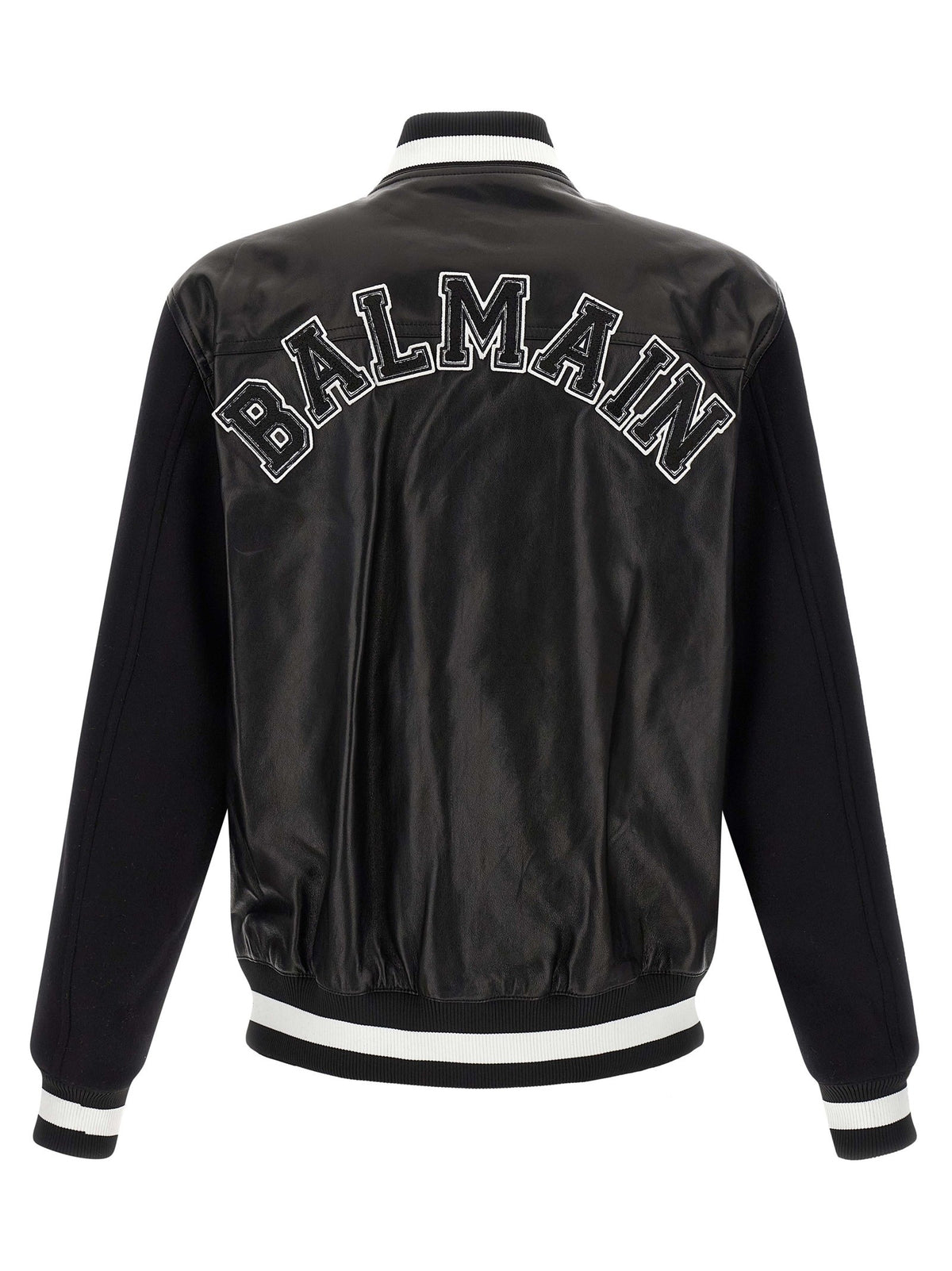 Balmain Varsity Bomber Jacket White