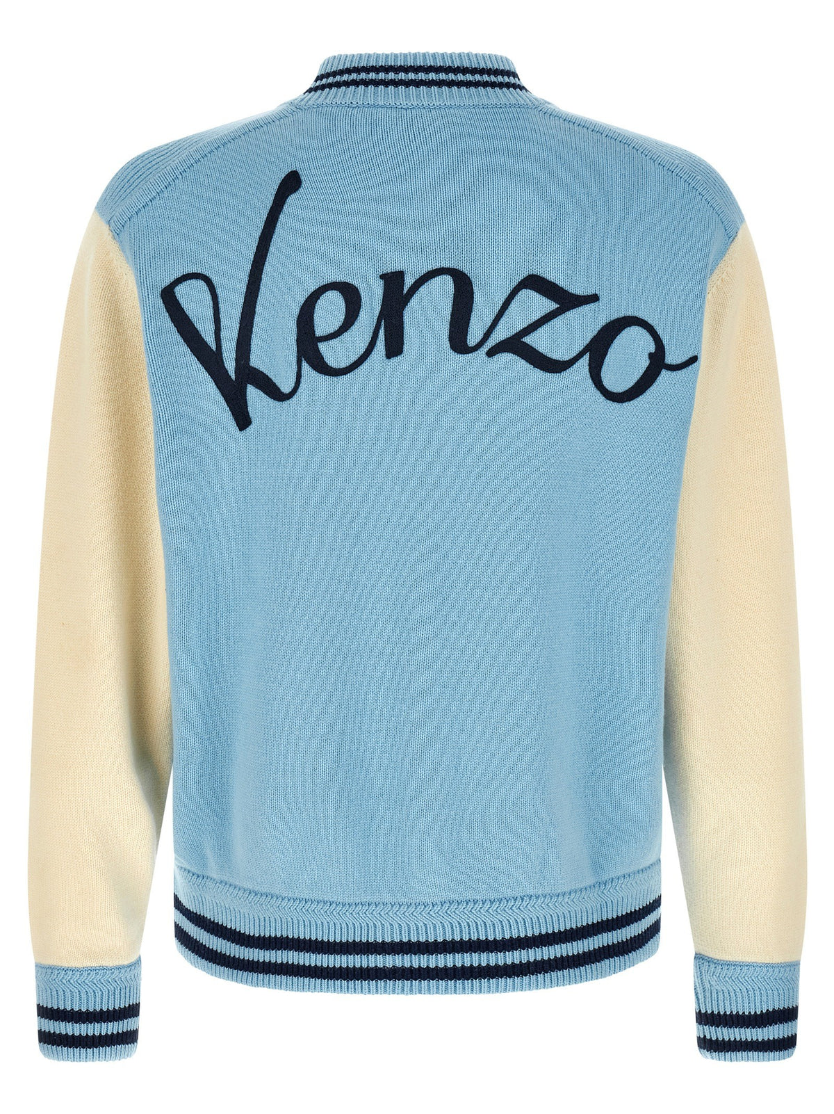 Kenzo Varsity Cardigan Blue