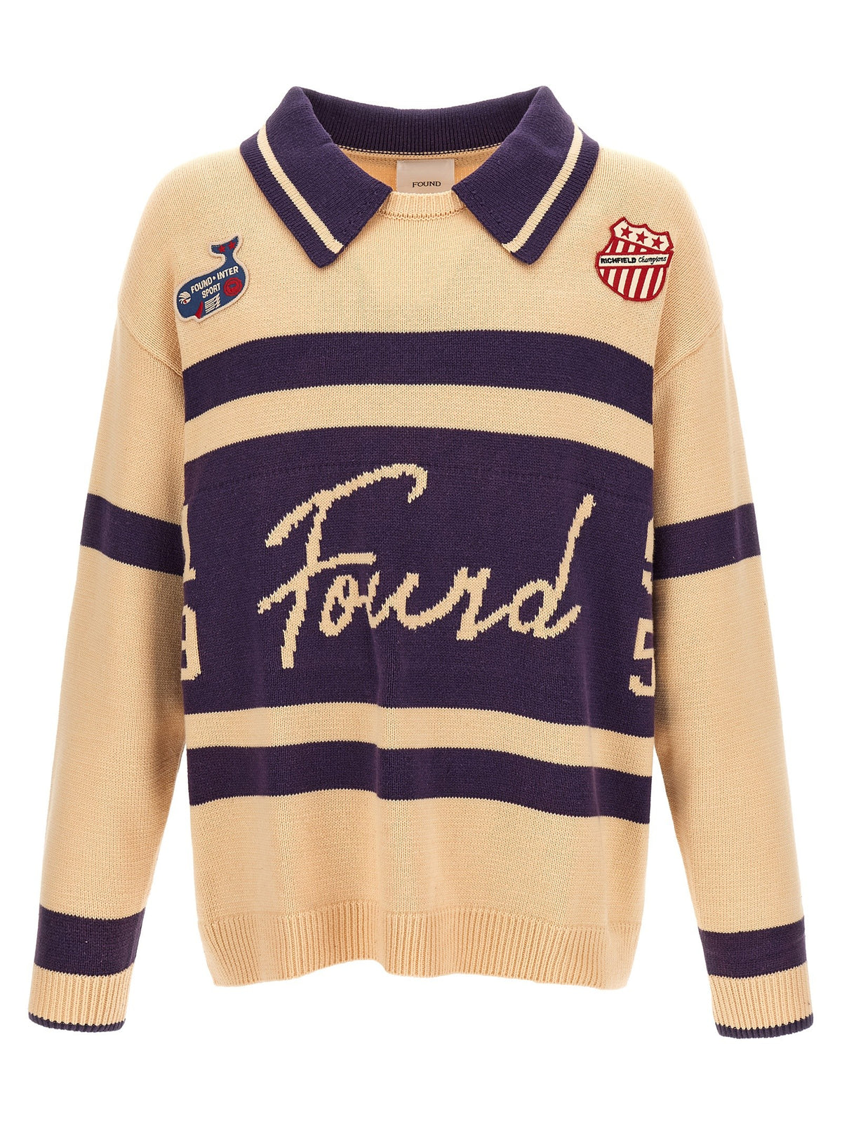 FOUND Varsity Sweater Gold