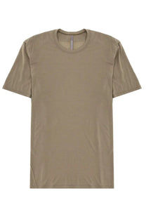 Veilance men’s shrit frame beige short-sleeved crew neck t-shirt with minimalist design and subtle seam details