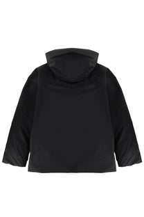 Veilance men’s sorin jacket black with sleek minimalist design and smooth fabric front view