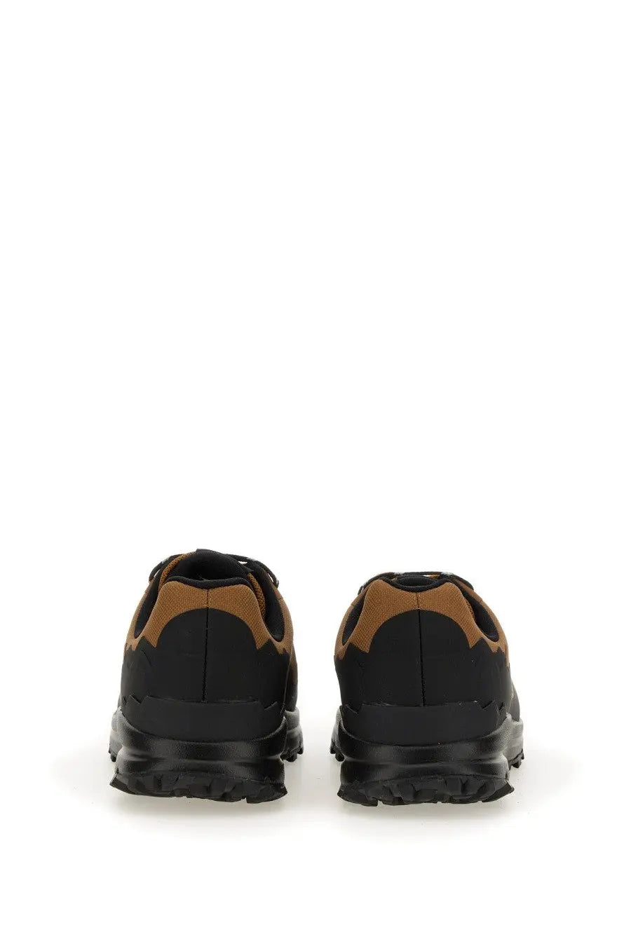 Veja men’s fitz roy trek shell sneaker in black with tan suede trim and chunky rubber sole athletic design
