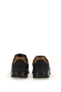 Veja men’s fitz roy trek shell sneaker in black with tan suede trim and chunky rubber sole athletic design