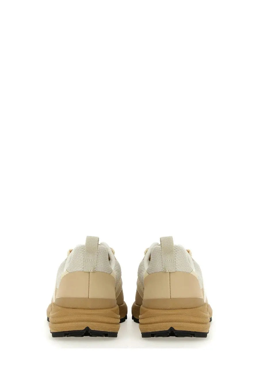 Veja men’s sneaker Dekkan beige featuring cream-colored suede and canvas with chunky tan rubber sole