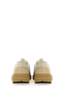 Veja men’s sneaker Dekkan beige featuring cream-colored suede and canvas with chunky tan rubber sole