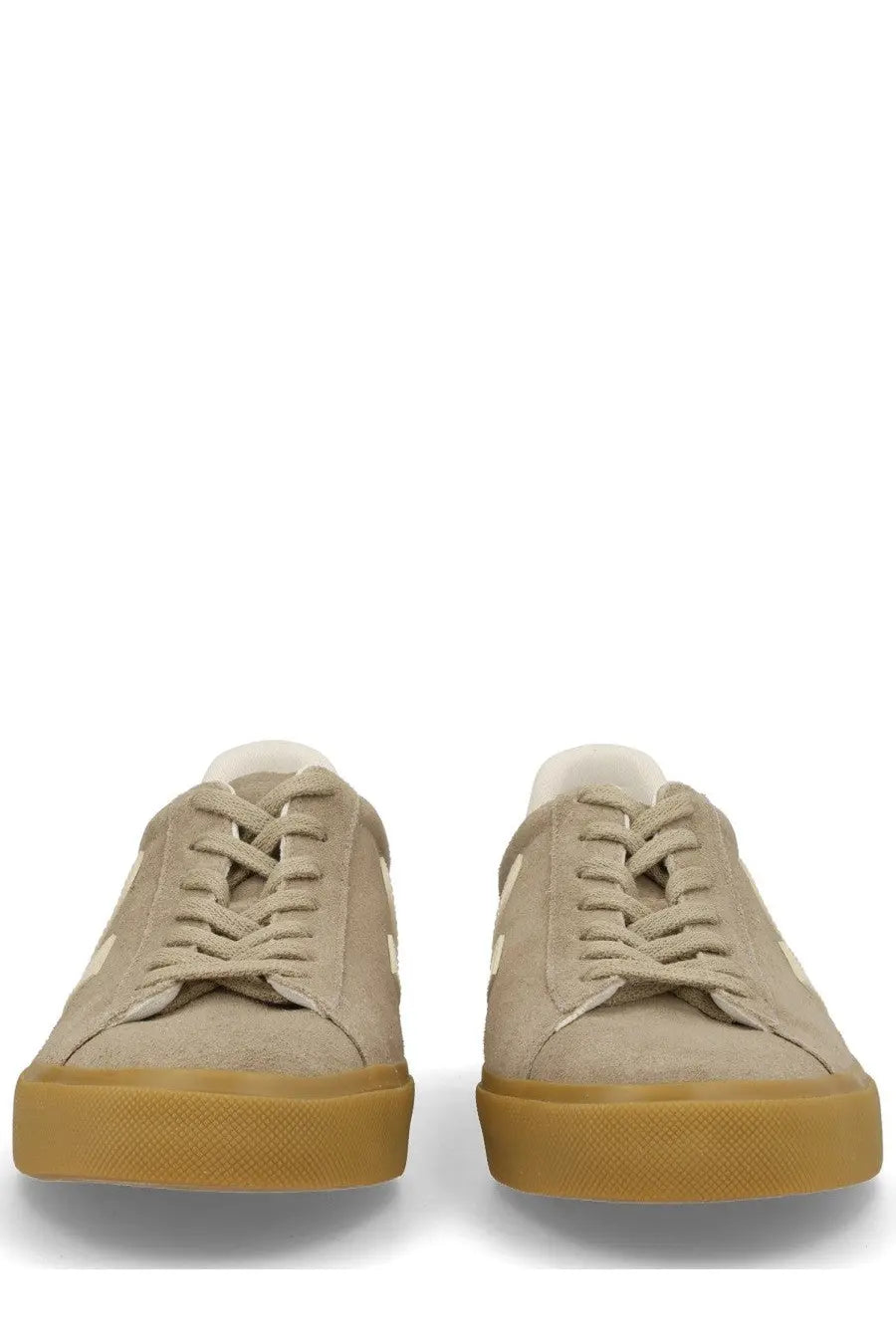 Veja unisex sneaker campo grey beige suede with gum rubber sole and white star logo on the side