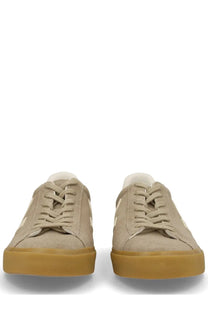 Veja unisex sneaker campo grey beige suede with gum rubber sole and white star logo on the side