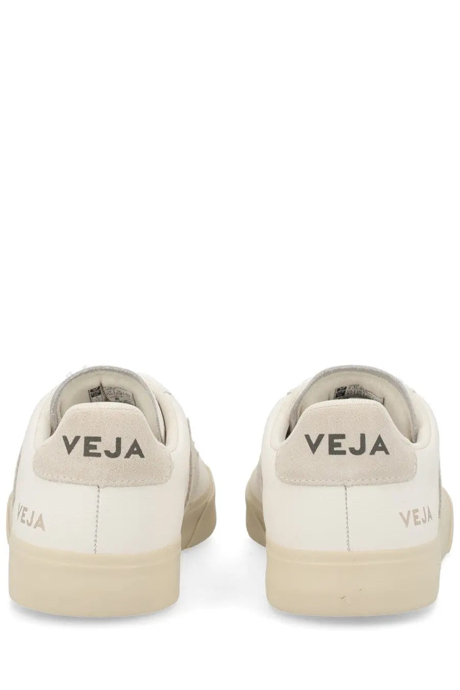 Veja unisex sneaker campo white in cream-colored suede and canvas with minimalist branding