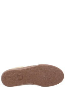 Brown rubber sole with textured grip and small logo patch on veja unisex sneaker panenka grey back side