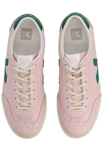 Veja unisex sneaker volley blue in pink with green accents and cream laces for casual wear
