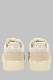 Veja unisex sneaker white with cream-colored suede and canvas featuring a minimalist design