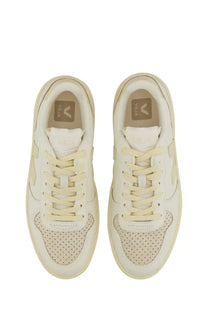 Veja women’s sneaker beige cream-colored with perforated leather uppers and matching laces