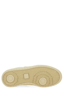 Veja women’s sneaker beige with beige rubber sole featuring herringbone tread pattern and circular design elements