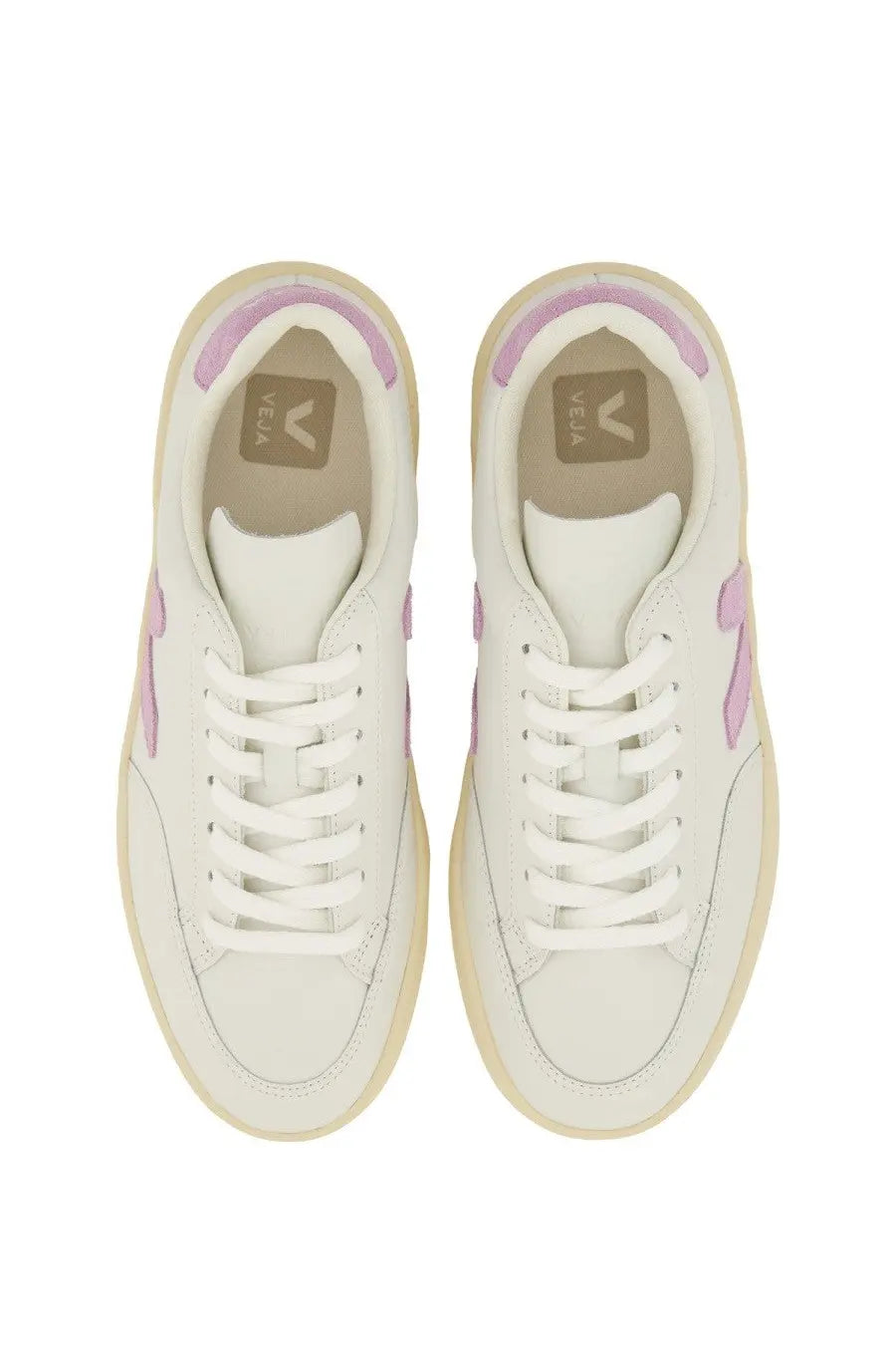 Veja women’s sneaker multicolor with white and lavender vela upper featuring a clean minimalist design