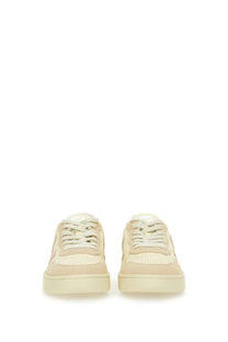 Veja women’s sneaker white beige low-top with perforated panels and matching laces in leather material