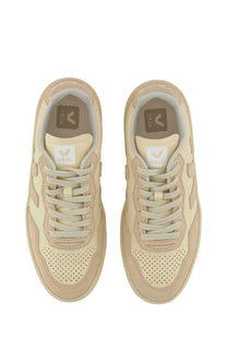Beige Veja women’s sneaker white with sleek minimalist design and perforated toe panels with matching laces