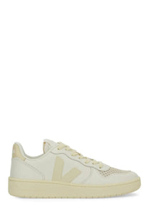 Veja women’s sneaker white cream-colored vegan leather low-top sneaker with subtle v-shaped logo on the side