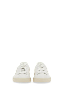 Veja women’s sneaker white with minimalist white leather design and cream-colored soles for casual wear
