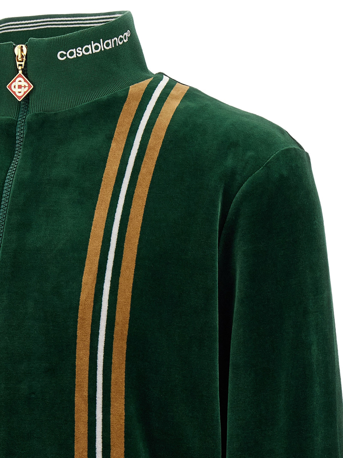 Casablanca Velour Sweatshirt Green
