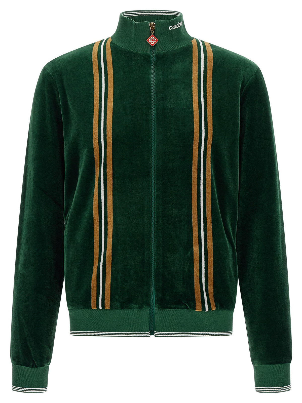 Casablanca Velour Sweatshirt Green
