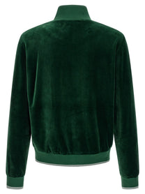 Casablanca Velour Sweatshirt Green