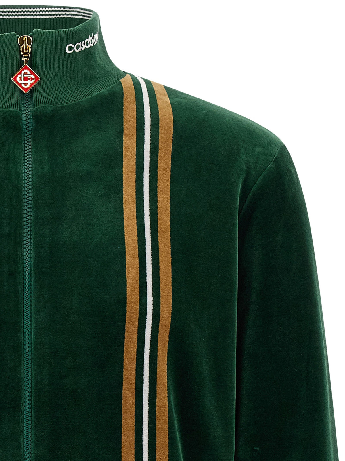 Casablanca Velour Sweatshirt Green