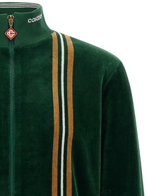 Casablanca Velour Sweatshirt Green