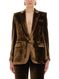 ETRO Women's Velvet Jacket Brown