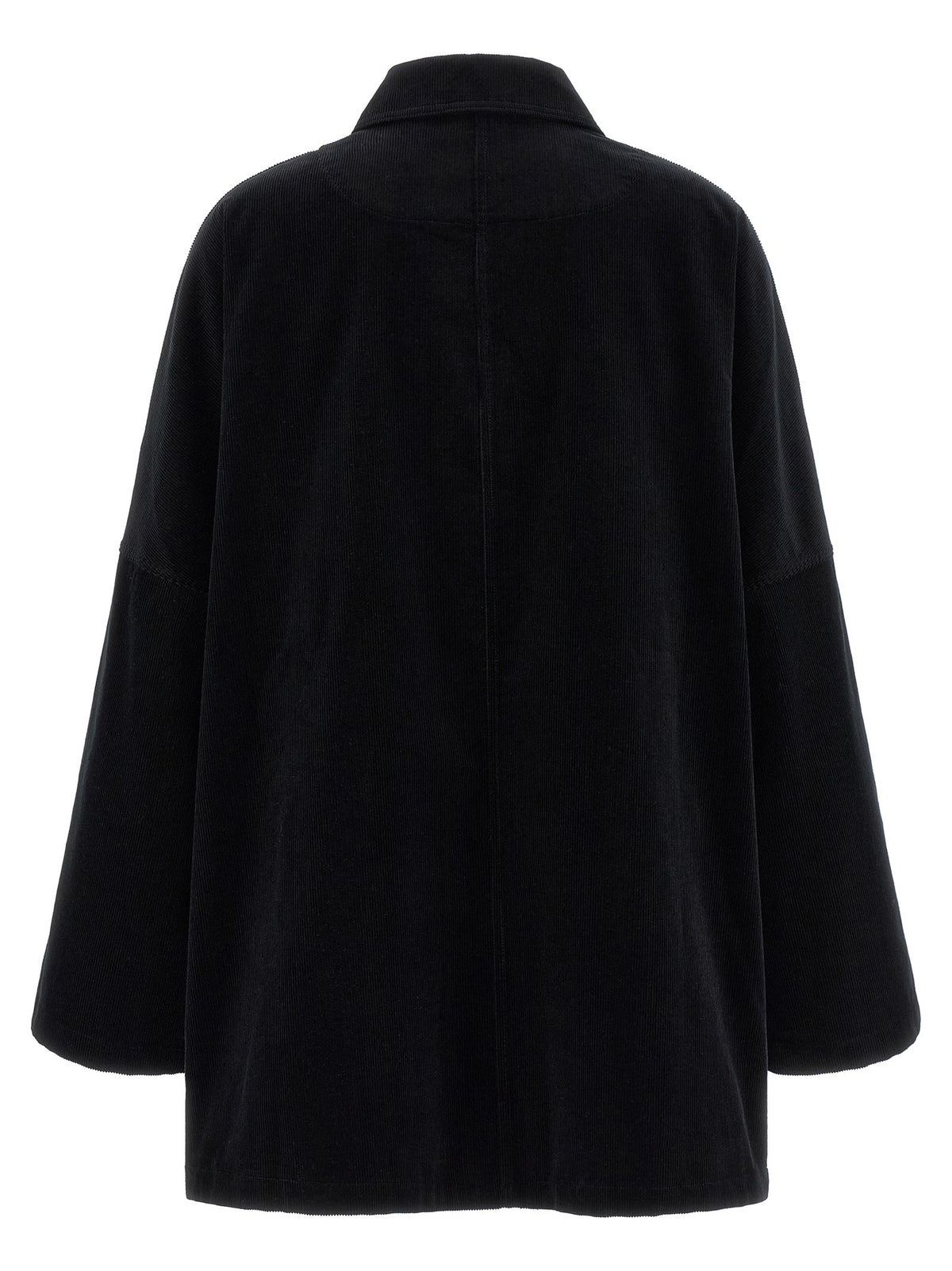 Toteme Velvet Overshirt Black