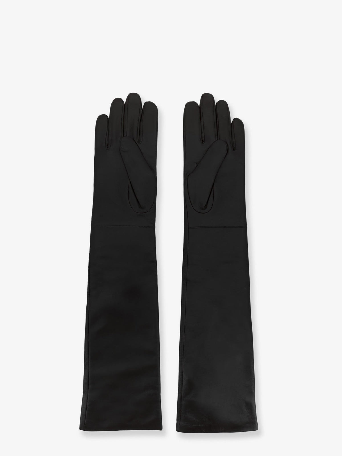 The Frankie Shop Women's Veneto Leather Gloves Black