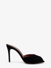 Paris Texas Women's Vera Suede Sandals Black