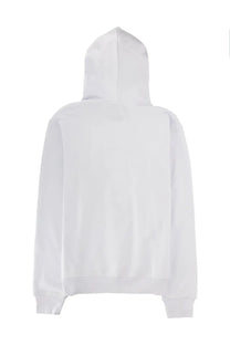 Versace Jeans Couture men’s white hooded sweatshirt with minimalist design and soft fabric for casual wear