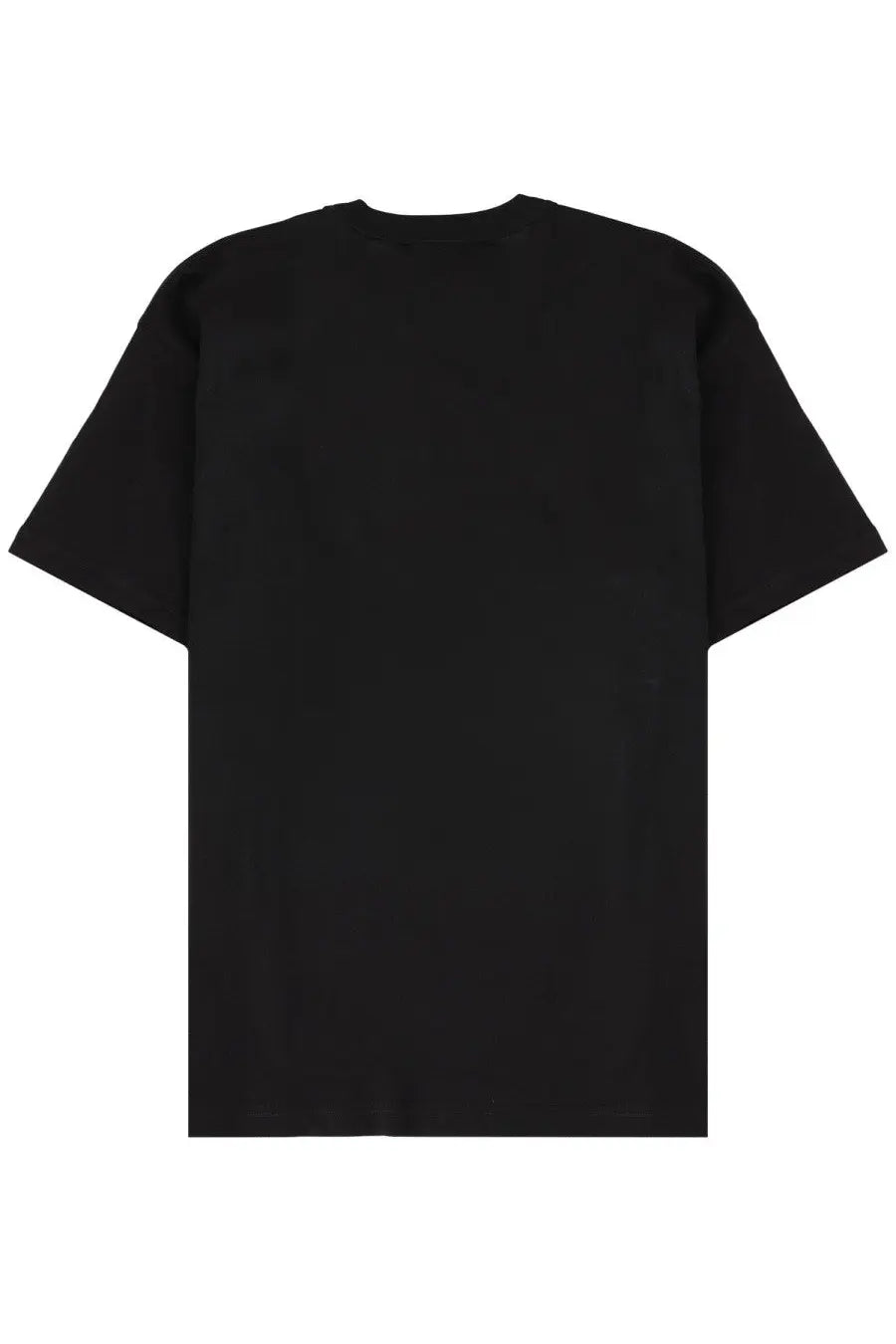Versace Jeans Couture black cotton t-shirt for men with a relaxed fit and simple crew neck design