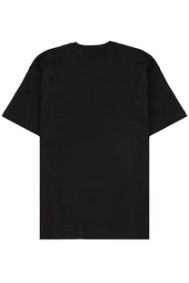 Versace Jeans Couture black cotton t-shirt for men with a relaxed fit and simple crew neck design