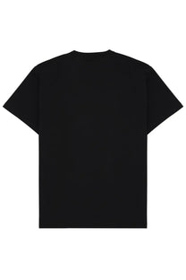 Versace Jeans Couture men’s black short-sleeved cotton shirt showing plain back side for casual wear