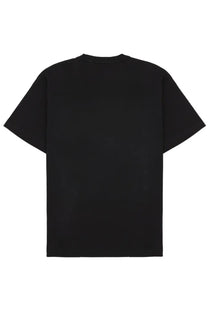 Versace Jeans Couture men’s black short-sleeved crew neck t-shirt with print in cotton blend fabric