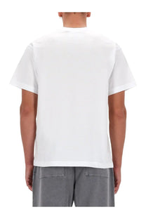 Versace Jeans Couture men’s white short-sleeved crew neck t-shirt made from soft cotton for casual wear