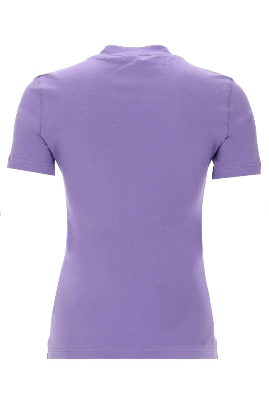 Versace Jeans Couture women’s lavender short-sleeved polo shirt with classic collar and stitched seams