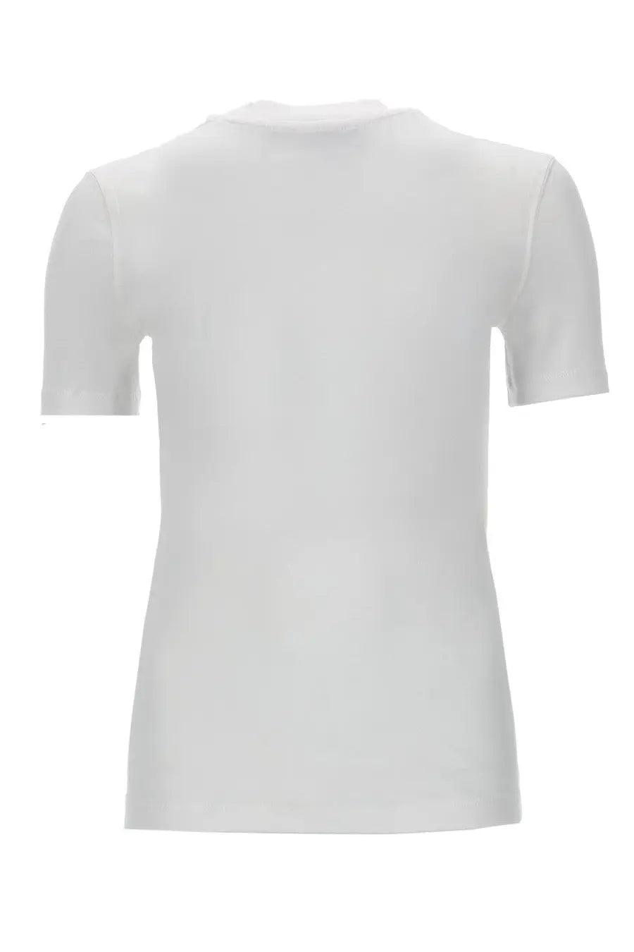 Versace Jeans Couture women’s white short-sleeved shirt with a simple crew neck design made of soft fabric
