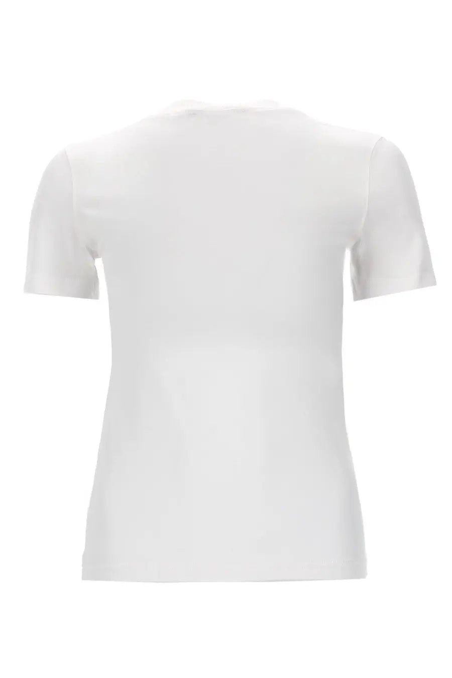 Versace Jeans Couture women’s white short-sleeved t-shirt with simple clean design and comfortable cotton fabric