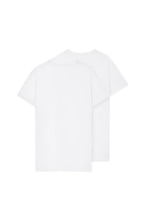 Versace men’s pack of two white cotton t-shirts plain simple design perfect for casual wear