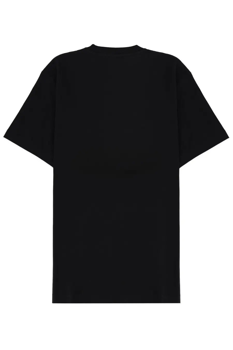Versace men’s black oversized t-shirt with classic crew neck and short sleeves in cotton fabric