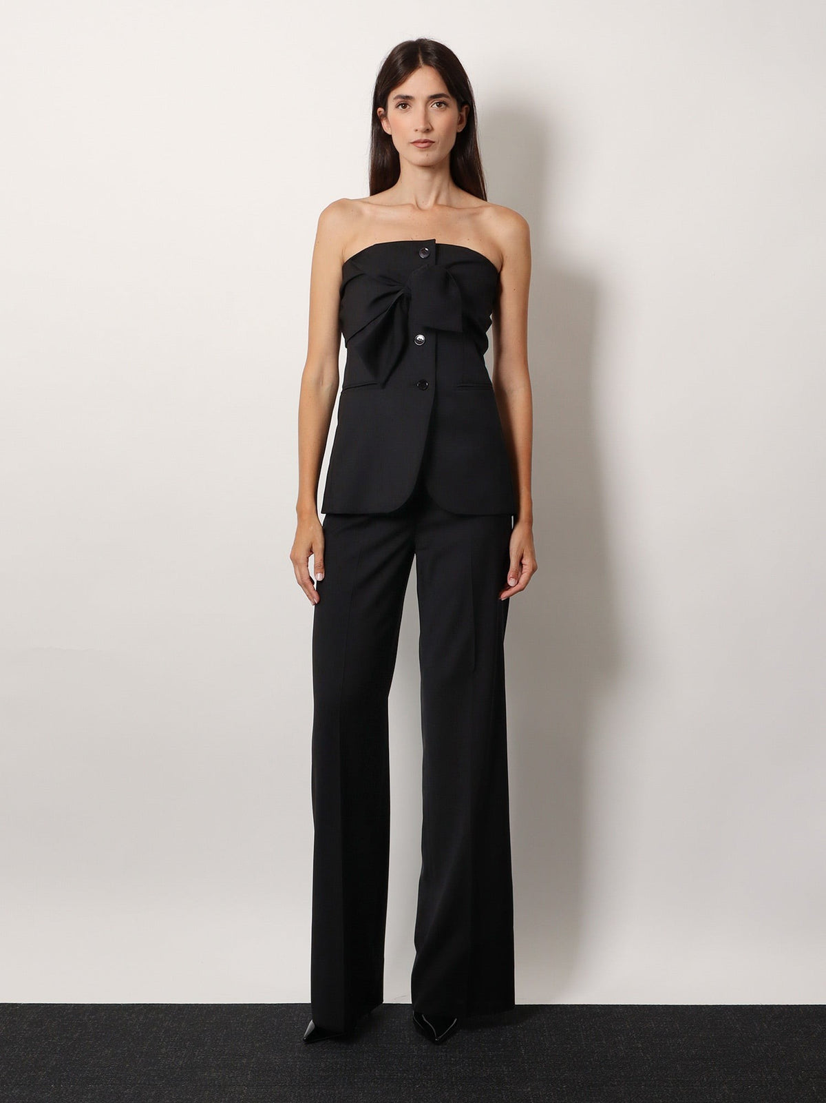 Max Mara Women's Veruska Virgin Wool Top Black