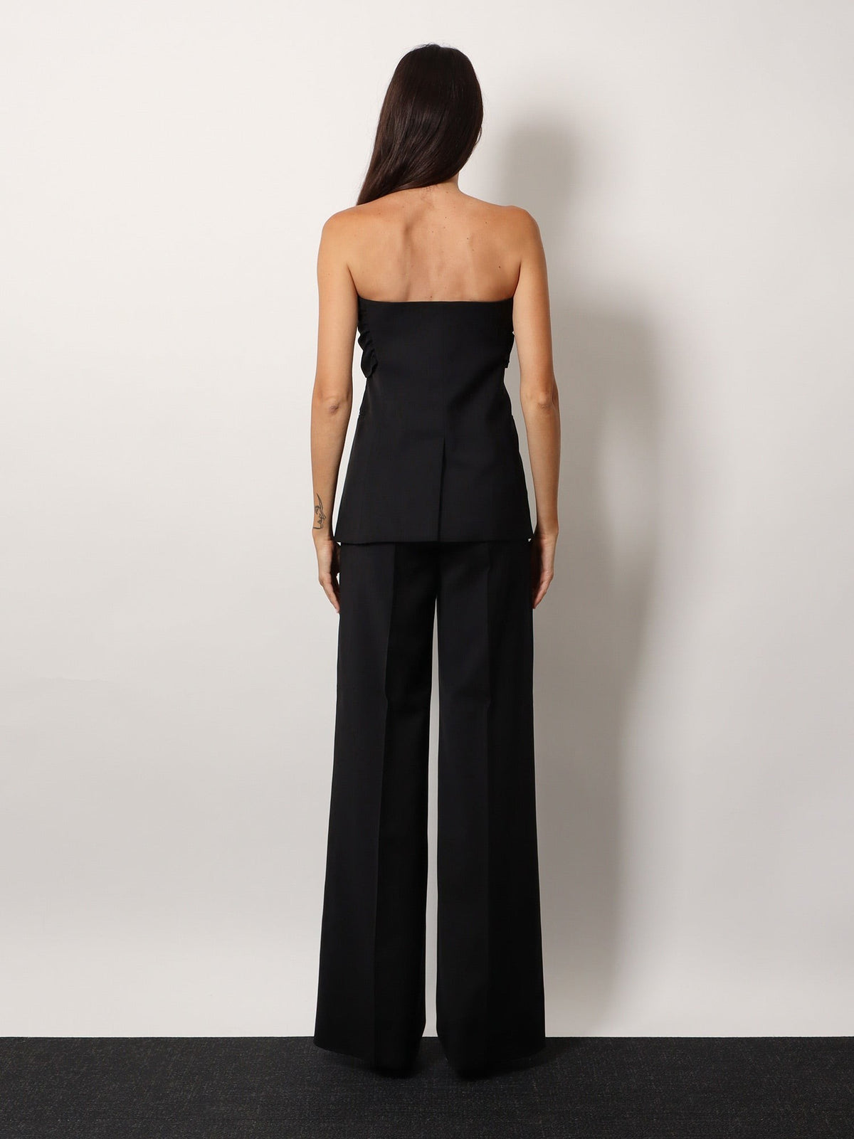 Max Mara Women's Veruska Virgin Wool Top Black