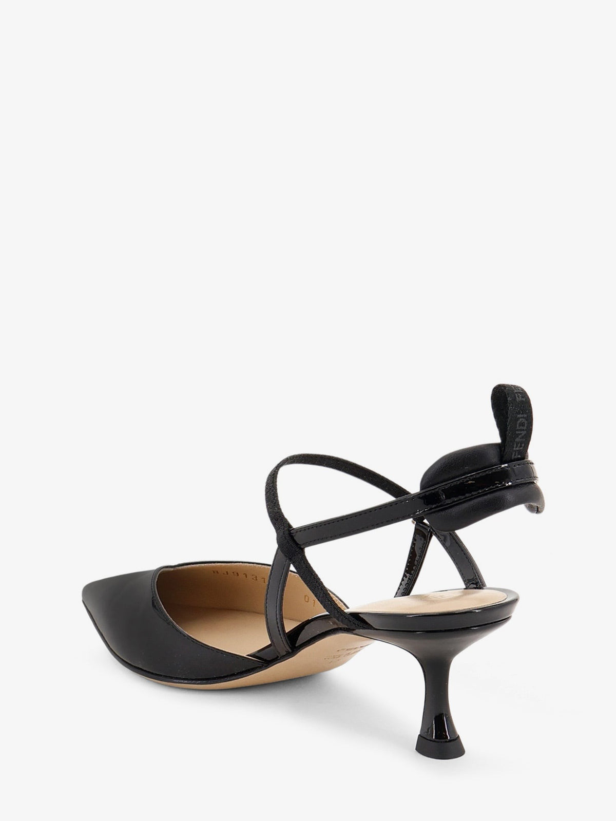 Fendi Women's Very Colibrì Patent Leather Décolleté Black