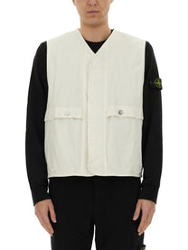 Stone Island Men's Vests White